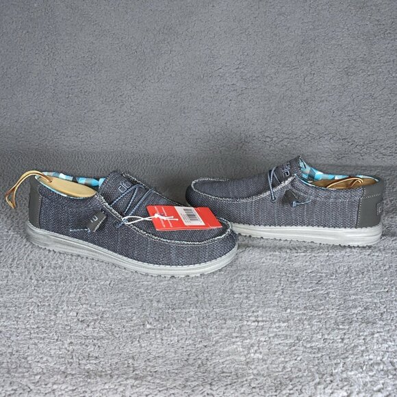 Hey Dude Men\'s Sz 9 Wally Stretch Sox Comfort Slip On Casual Shoes Gray main image 5